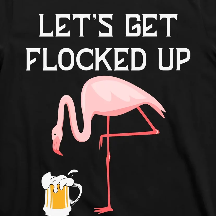 Flamingo Drinking Beer Funny Flamingo T-Shirt