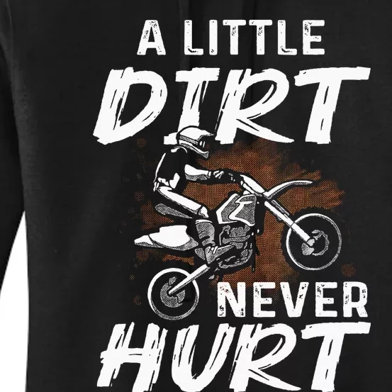 Funny Dirt Bike Gift For Motorcycle Motocross Biker Women's Pullover Hoodie