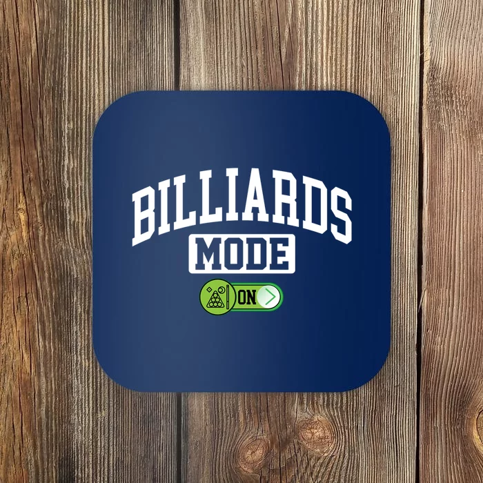 Father's Day Billiards Mode On Funny Billiard Pool Player Gift For Dad Coaster