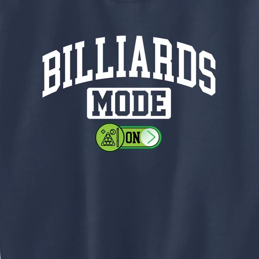 Father's Day Billiards Mode On Funny Billiard Pool Player Gift For Dad Kids Sweatshirt