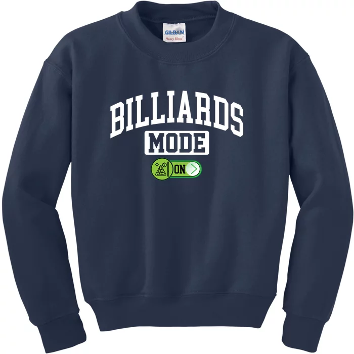 Father's Day Billiards Mode On Funny Billiard Pool Player Gift For Dad Kids Sweatshirt