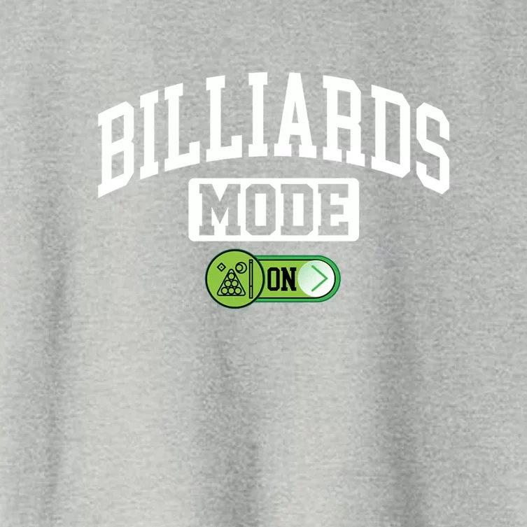 Father's Day Billiards Mode On Funny Billiard Pool Player Gift For Dad Women's Crop Top Tee