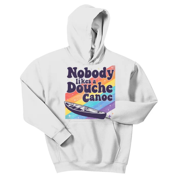 Funny don’t be a douche canoe saying Kids Hoodie