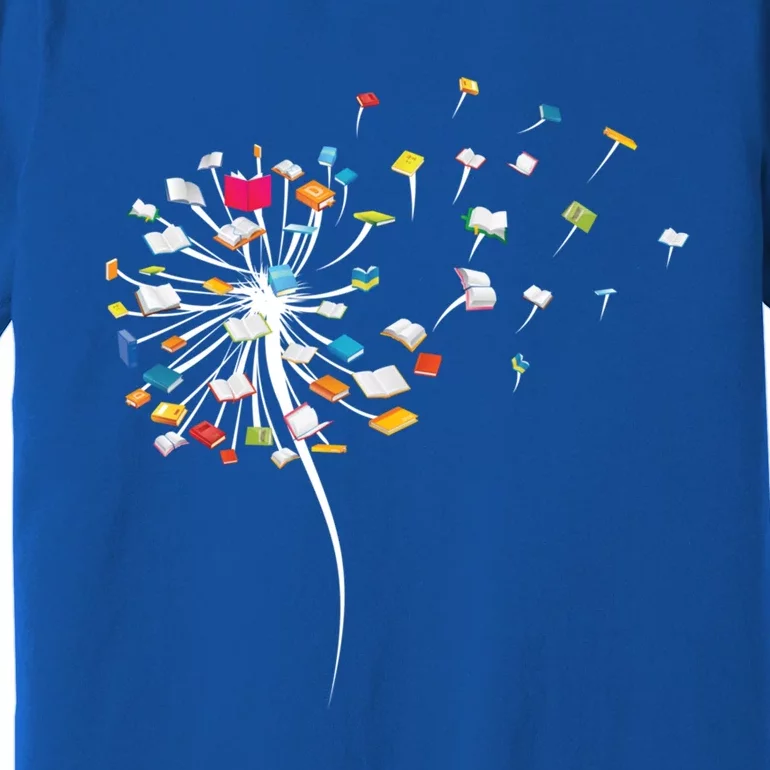 Funny Dandelion Books Gift For Reading Lover Gift Premium T-Shirt