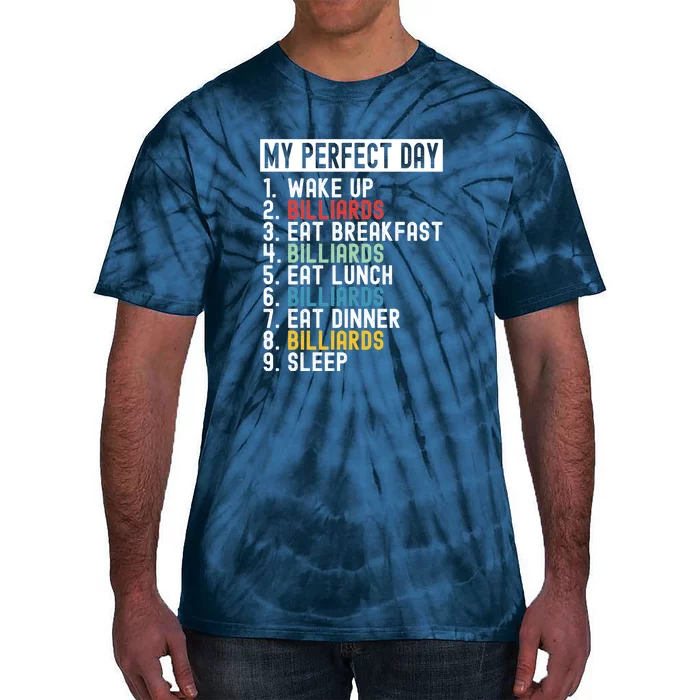 Father's Day Billiards My Perfect Day Gift For Dad Tie-Dye T-Shirt