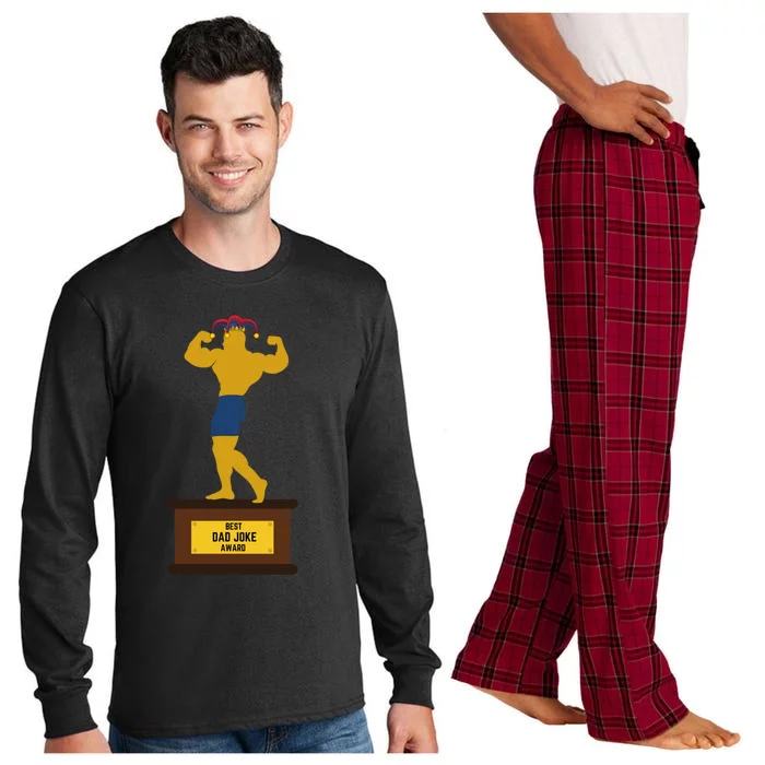 FatherS Day Best Dad Ever Best Dad Joke Award Gift Long Sleeve Pajama Set