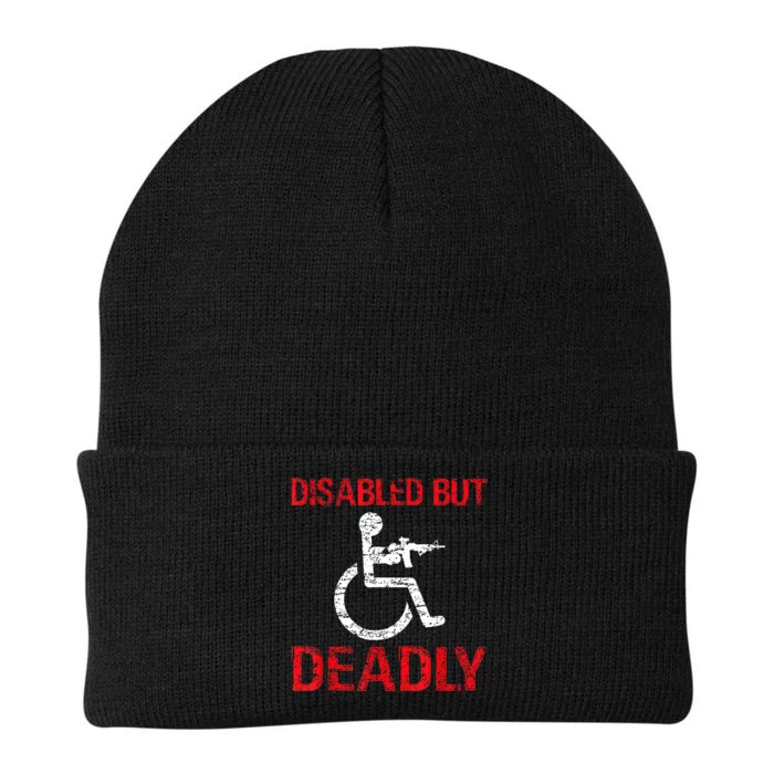 Funny Disabled But Deadly Knit Cap Winter Beanie