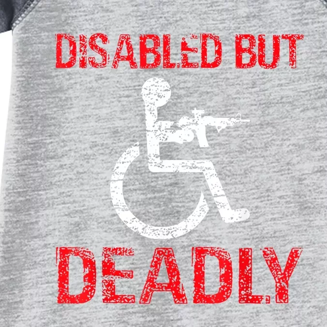 Funny Disabled But Deadly Infant Baby Jersey Bodysuit