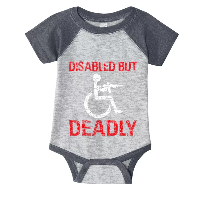 Funny Disabled But Deadly Infant Baby Jersey Bodysuit