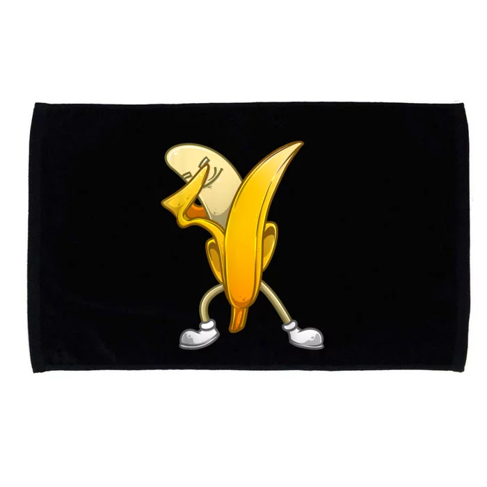 Funny Dabbing Banana Gift For Kids Boy Girl Cool Dancer Microfiber Hand Towel