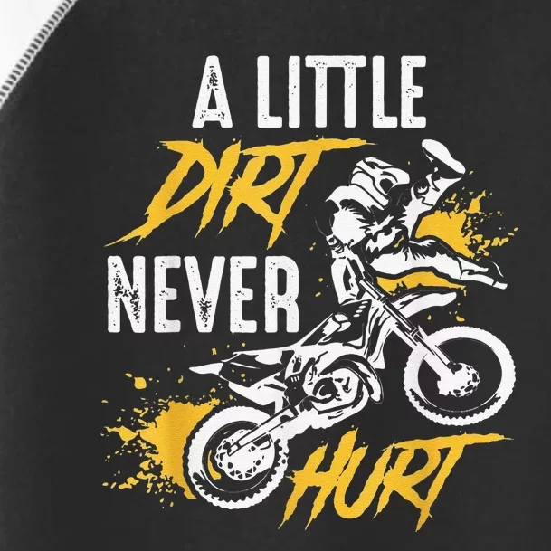 Funny Dirt Bike Gift Dirt Never Hurt Motocross Gift Toddler Fine Jersey T-Shirt