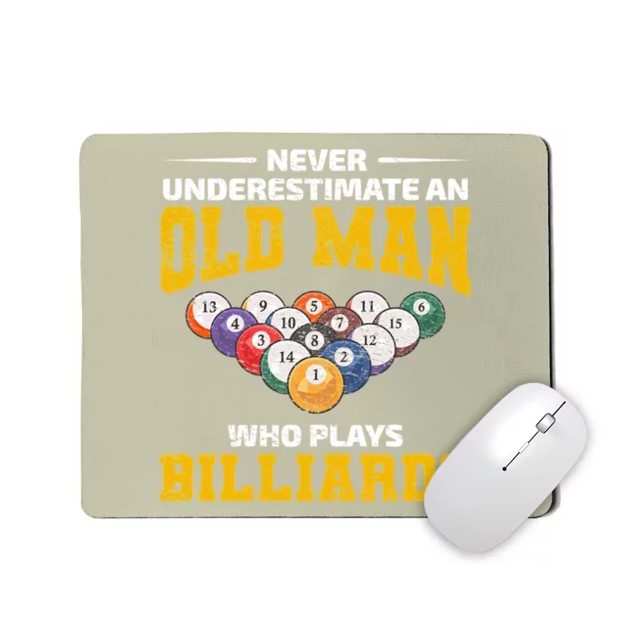 Father's Day Billiards Game Pool Dad Grandpa Gift For Dad Mousepad