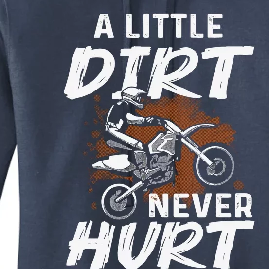 Funny Dirt Bike Art For Boy Motocross Biker Motorcycle Women's Pullover Hoodie