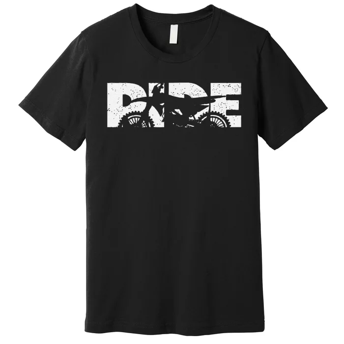 Funny Dirt Bike Motocross Motocross Dirt Bike Premium T-Shirt