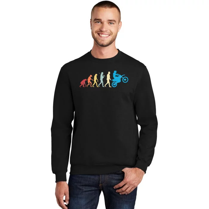 Funny Dirt Bike Evolution MX Motocross Rider vintage retro Sweatshirt