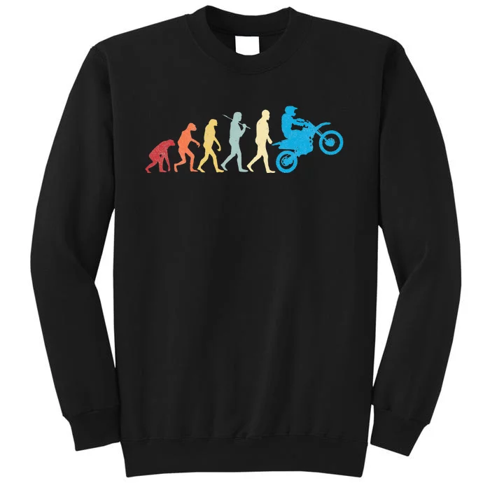 Funny Dirt Bike Evolution MX Motocross Rider vintage retro Sweatshirt