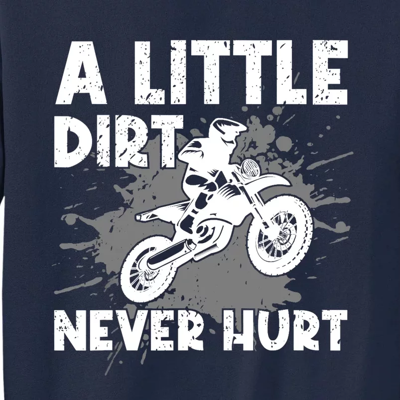 Funny Dirt Bike Design For Motocross Riding Tall Sweatshirt