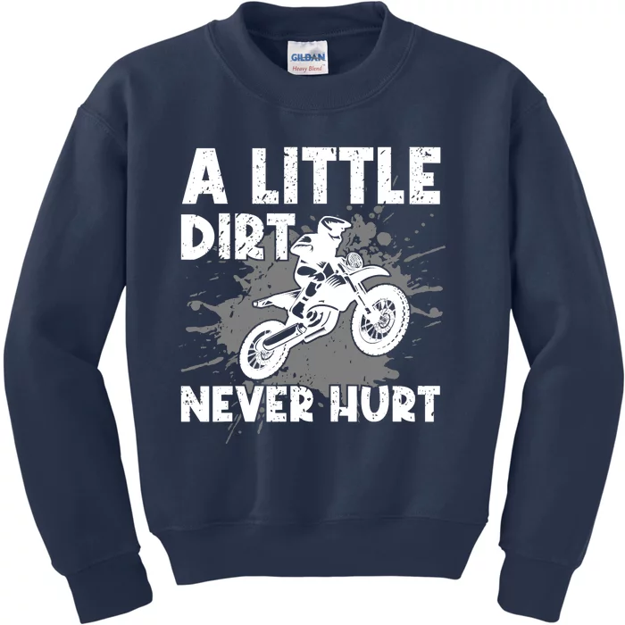 Funny Dirt Bike Design For Motocross Riding Kids Sweatshirt