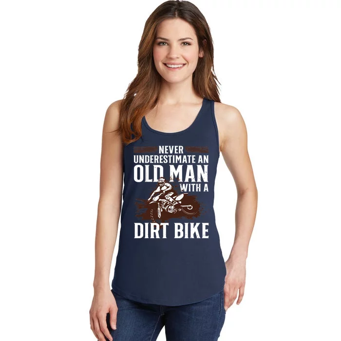 Funny Dirt Bike Art For Dirtbike Lover Grandpa Motorbike Ladies Essential Tank