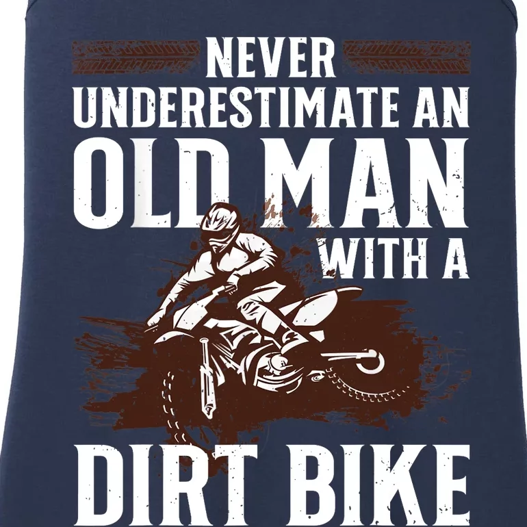 Funny Dirt Bike Art For Dirtbike Lover Grandpa Motorbike Ladies Essential Tank