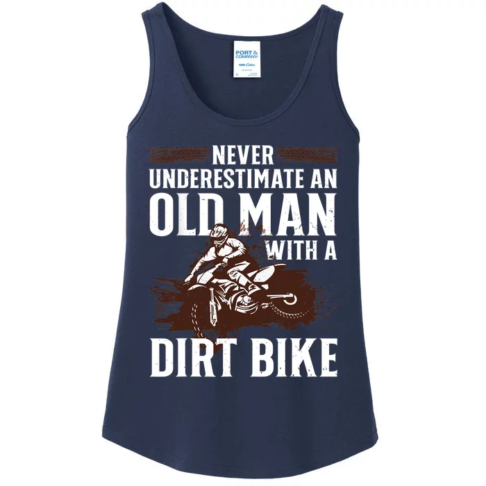 Funny Dirt Bike Art For Dirtbike Lover Grandpa Motorbike Ladies Essential Tank