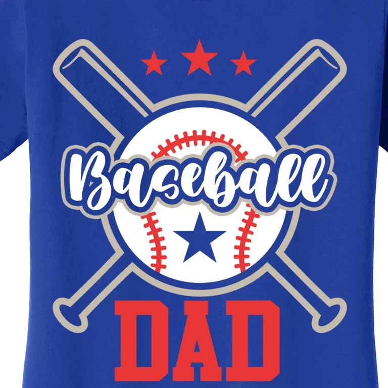 Father's Day Baseball Softball Lover Baseball Dad Meaningful Gift Women's T-Shirt