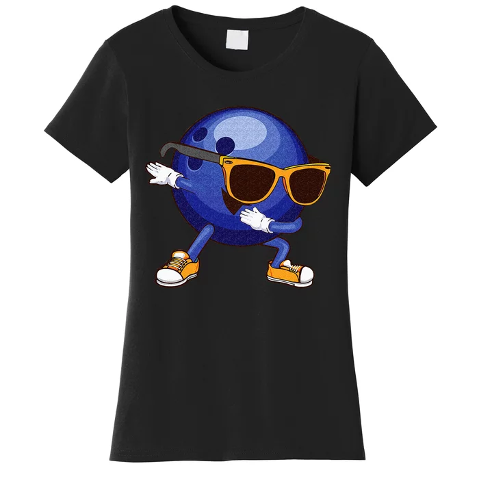 Funny Dabbing Bowling Gift For Bowler Dancer Women's T-Shirt