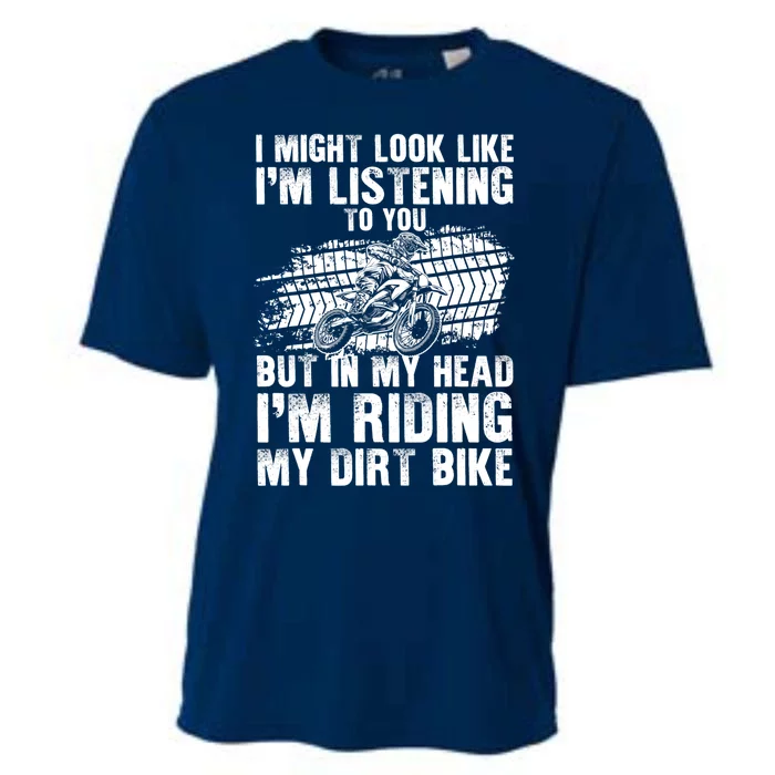 Funny Dirt Bike Art For Dirtbike Motorcycle Riding Cooling Performance Crew T-Shirt