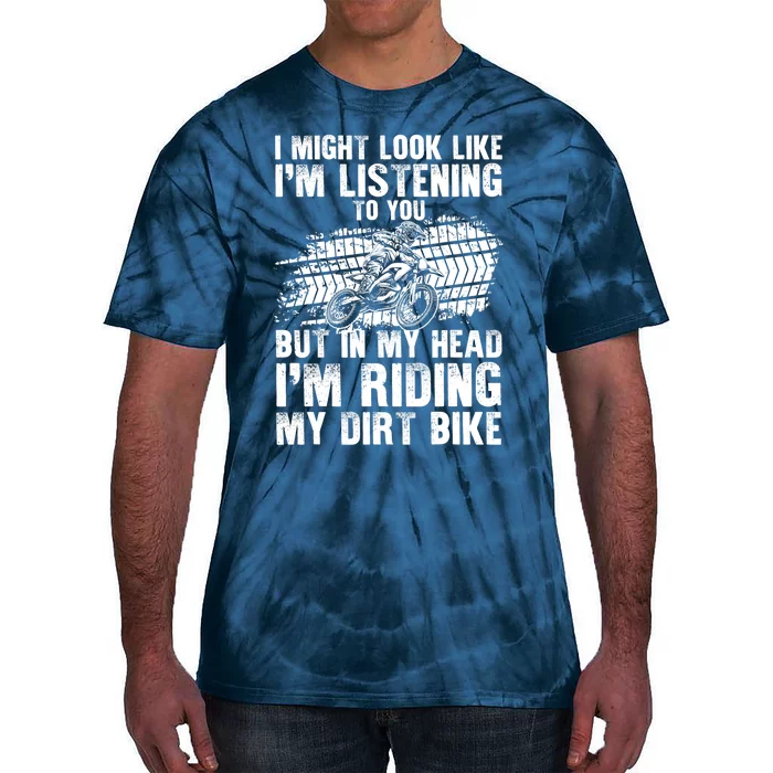 Funny Dirt Bike Art For Dirtbike Motorcycle Riding Tie-Dye T-Shirt