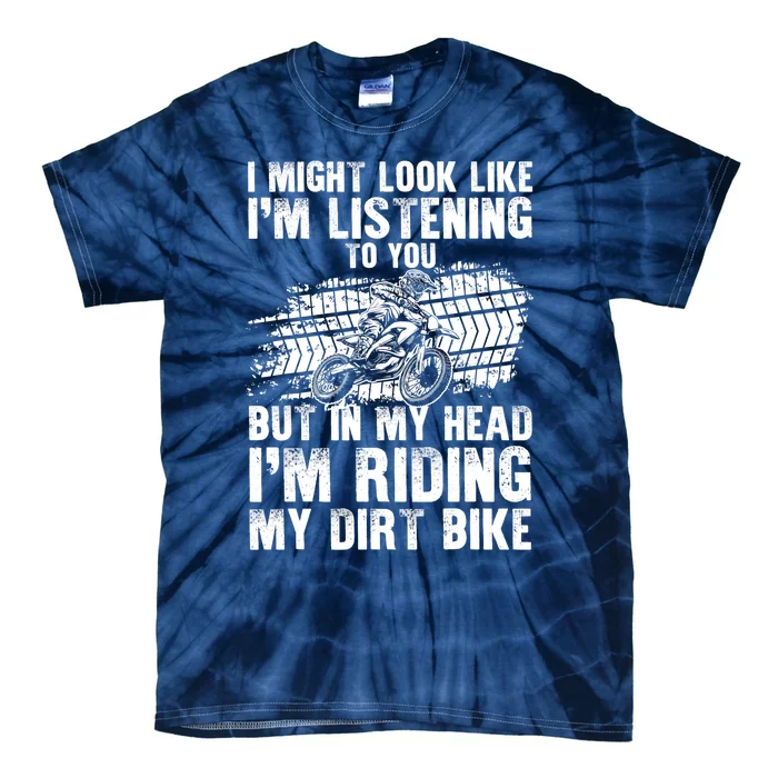 Funny Dirt Bike Art For Dirtbike Motorcycle Riding Tie-Dye T-Shirt