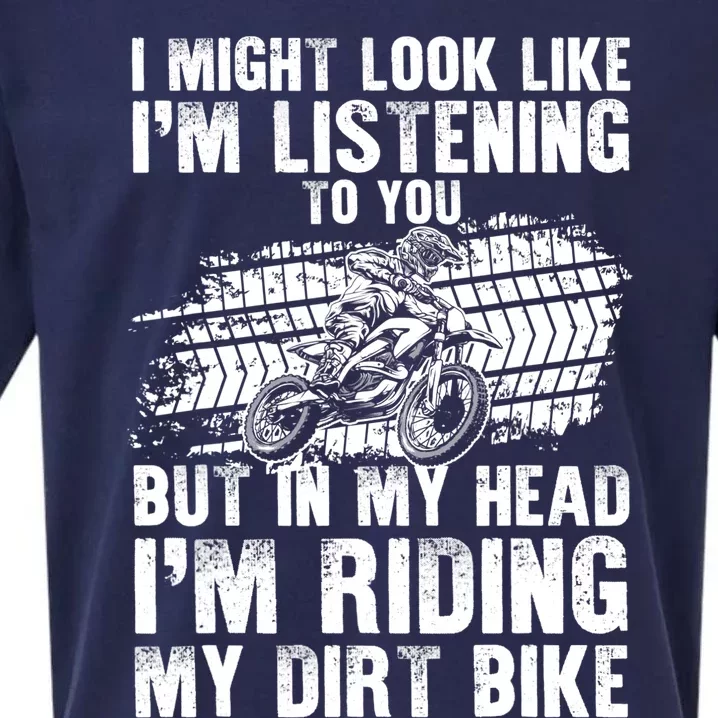 Funny Dirt Bike Art For Dirtbike Motorcycle Riding Sueded Cloud Jersey T-Shirt