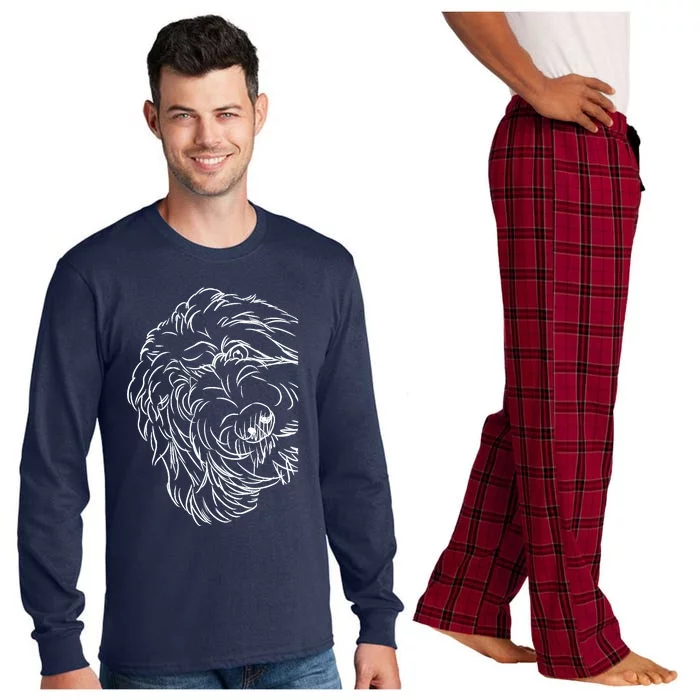 Funny Dog Bernedoodle Long Sleeve Pajama Set