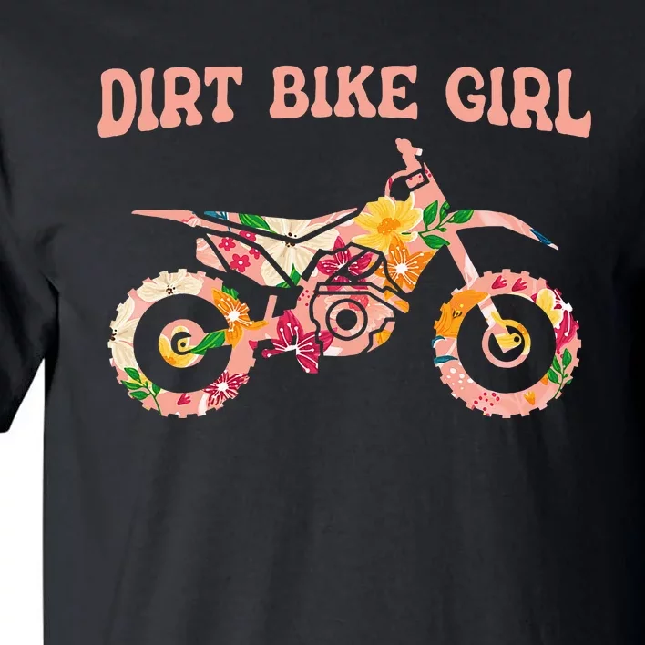 Funny Dirt Bike Motocross Dirt Biking Dirt Bike Girl Tall T-Shirt