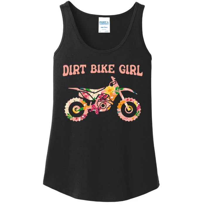 Funny Dirt Bike Motocross Dirt Biking Dirt Bike Girl Ladies Essential Tank