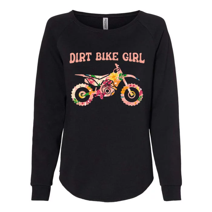 Funny Dirt Bike Motocross Dirt Biking Dirt Bike Girl Womens California Wash Sweatshirt