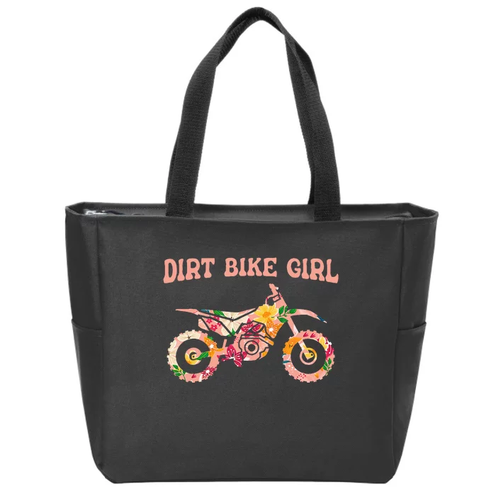 Funny Dirt Bike Motocross Dirt Biking Dirt Bike Girl Zip Tote Bag