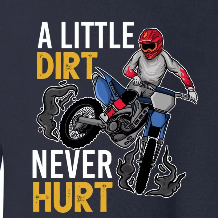 Funny Dirt Bike Design For Boy Girl Motorbike Racing Toddler Sweatshirt