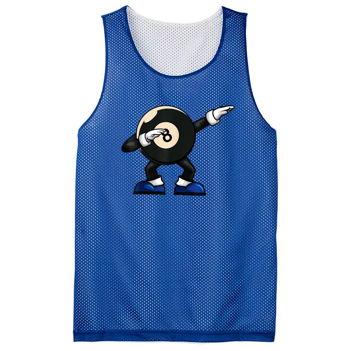 Funny Dabbing Billiard 8 Ball Pool Player Snooker Gift Mesh Reversible Basketball Jersey Tank