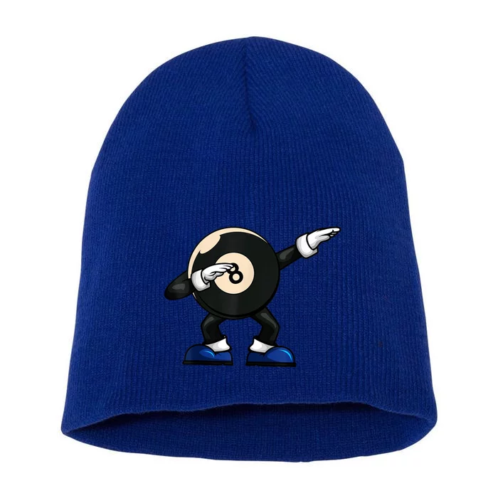 Funny Dabbing Billiard 8 Ball Pool Player Snooker Gift Short Acrylic Beanie