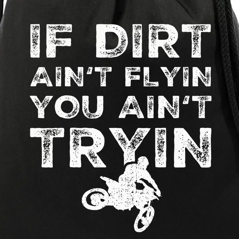 Funny Dirt Bike Riding Mx Motocross Rider Supercross Drawstring Bag