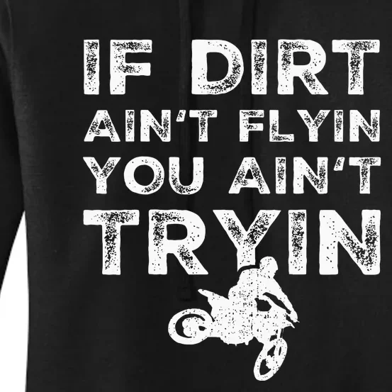 Funny Dirt Bike Riding Mx Motocross Rider Supercross Women's Pullover Hoodie