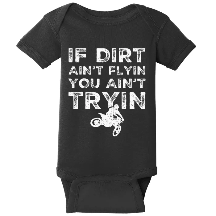 Funny Dirt Bike Riding Mx Motocross Rider Supercross Baby Bodysuit