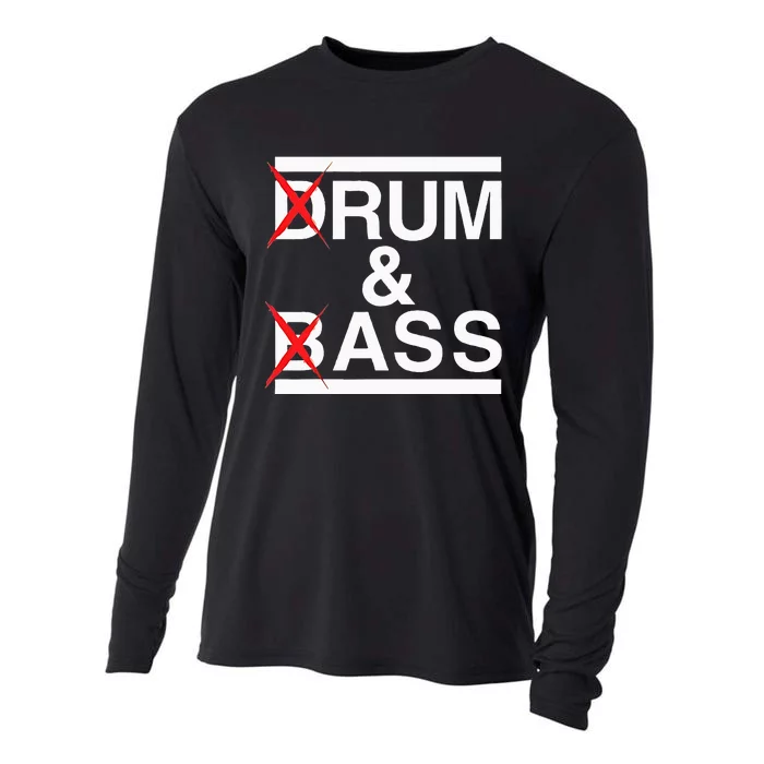 Funny Drum & Bass Rum & Ass Lovers Cooling Performance Long Sleeve Crew