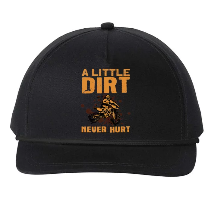 Funny Dirt Bike For Motocross Dirtbike Lover Snapback Five-Panel Rope Hat