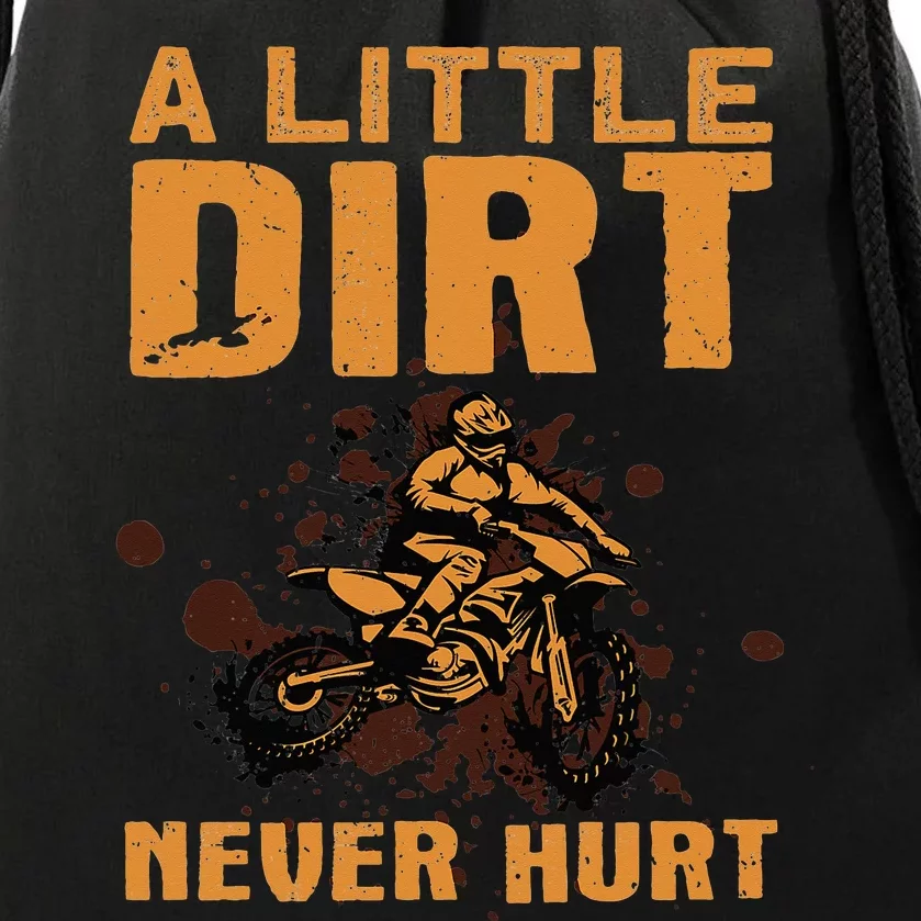 Funny Dirt Bike For Motocross Dirtbike Lover Drawstring Bag