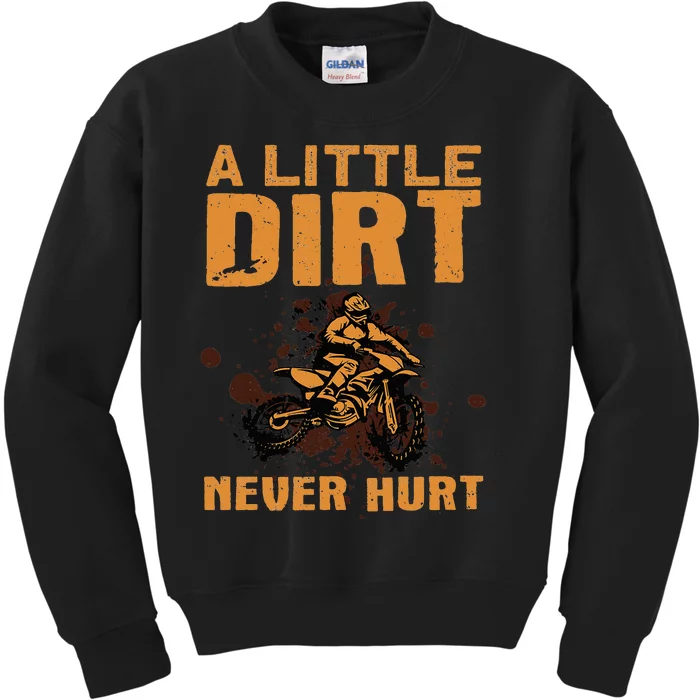 Funny Dirt Bike For Motocross Dirtbike Lover Kids Sweatshirt