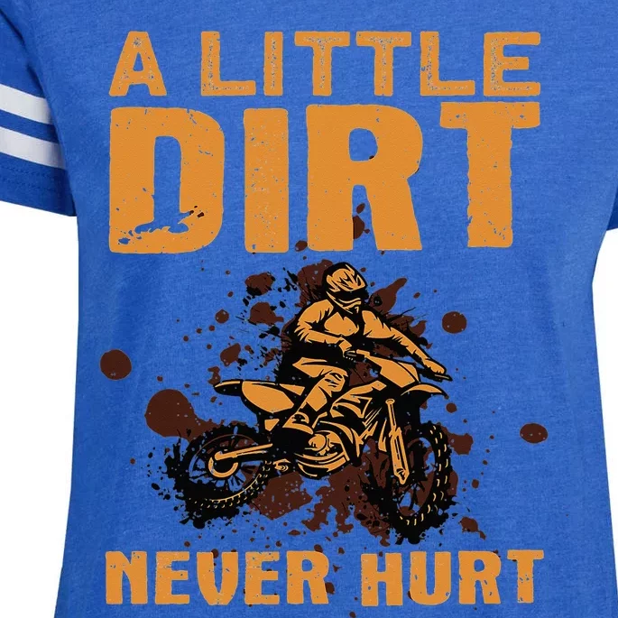 Funny Dirt Bike For Motocross Dirtbike Lover Enza Ladies Jersey Football T-Shirt