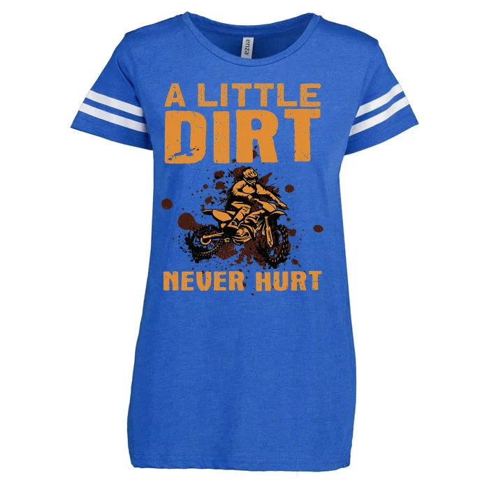 Funny Dirt Bike For Motocross Dirtbike Lover Enza Ladies Jersey Football T-Shirt