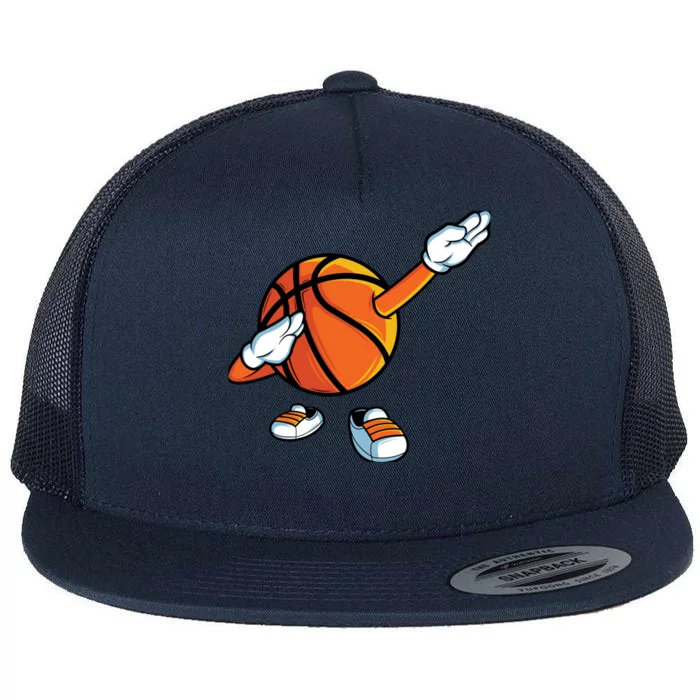 Funny Dabbing Basketball Dancing Ball Game In Shoes For Boy Flat Bill Trucker Hat