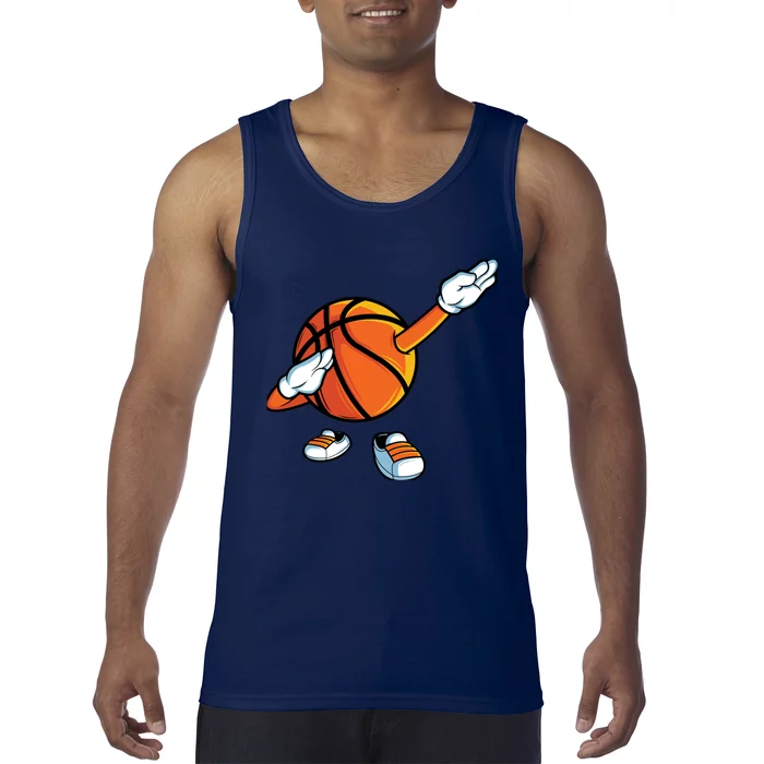 Funny Dabbing Basketball Dancing Ball Game In Shoes For Boy Tank Top